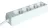 Tracon H4, Hordozható elosztósáv, normál, fehér 4×SCHUKO, 1,5m, max.16A, 250VAC, 3680W, 3x1,0mm2, H05VV-F
