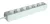 Tracon H6-3M, Hordozható elosztósáv, normál, fehér 6×SCHUKO, 3m, max.16A, 250VAC, 3680W, 3x1,5mm2, H05VV-F