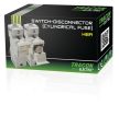 Tracon HBA-3P-100, Szakaszolókapcsoló-biztosító hengeres bizt.hoz, maszkolható 100A, 22x58mm; Un=230V/400V