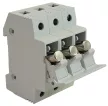 Tracon HBA-3P-32, Szakaszolókapcsoló-biztosító hengeres bizt.hoz, maszkolható 32A, 10x38mm; Un=230V/400V