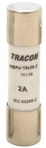 Tracon HBPV-10X38-15 Hengeres biztosító PV gPV, 15A,1000VDC,10kA,10x38