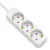 Tracon HE3-5M hordozható elosztósáv 3×SCHUKO 5 m fehér