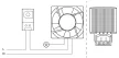 Tracon HGS-01 Páratartalom érzékelő (higrosztát) 1×CO, 5A, 250V AC