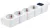 Tracon HKD-4, Hordozható elosztósáv kapcsolóval, fehér 4×SCHUKO, 1,4m, max.16A, 250VAC, 3680W, 3x1mm2, H05VV-F