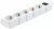 Tracon HKD-5, Hordozható elosztósáv kapcsolóval, fehér 5×SCHUKO, 1,4m, max.16A, 250VAC, 3680W, 3x1mm2, H05VV-F
