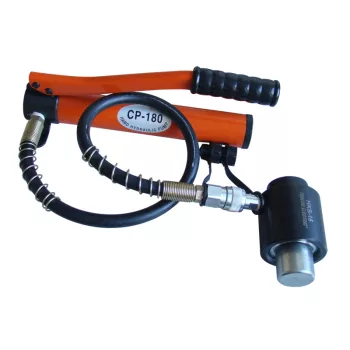   Tracon HKS-15 Hidraulikus kivágó szerszám+hordtáska+7 db présbélyeg 150kN, 6200g, (D=21,8/27,6/34,1/42,7/48,7/60,5mm; 32x32mm)