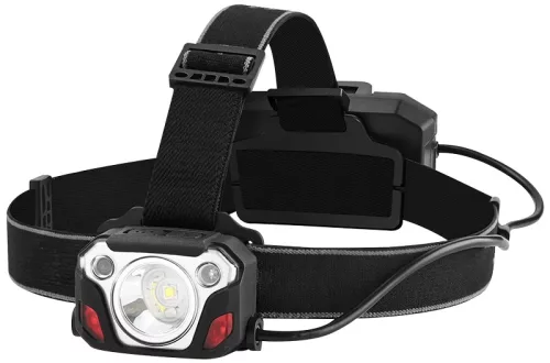 HL1000-2 LED fejlámpa dupla 18650 akkumulátorral, 10 W, 1200 lm, IP44