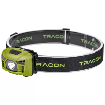   Tracon HL120B, Fejlámpa, akkumulátoros, mozgásérzékelős kapcsolással 3 W, 120 lm, 5 h, 3,7 V, 1200 mAh 18650 Li-Po