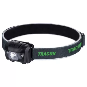   Tracon HL120E, Fejlámpa, elemes 3 W, 120 lm, 12 h, 3×AAA 1,5 VDC