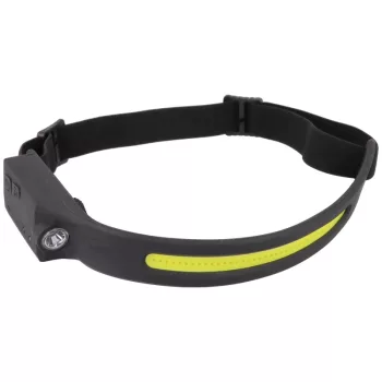   Tracon HLCOB5W Fejlámpa, akkumulátoros, mozgásérzékelős kapcsolással 5/3 W, 350/120lm, 3 h, 3,7 V, 1200 mAh, Li-Po (Tracon HLCOB5W)