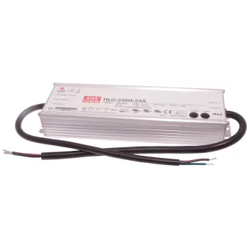  Tracon HLG-240H-12A, Professzionális fém házas LED meghajtó 90-305 VAC / 12 VDC; 240 W; 0-16 A; PFC; IP65