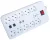 Tracon HNKTM10-3M-KT, Négyzetes10-es elosztó kapcsolóval+túlfesz+ túláram+koax+tel 10×SCHUKO, 3m, max.16A, 250VAC, 3680W, H05VV-F