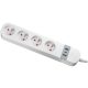 Tracon HSM4-2A1C-2M-FR Okos többférőhelyes elosztósáv 4xFRENCH, 2USBA, 1USBC, 240V, 16A, 3x1,5mm2, 1,5m