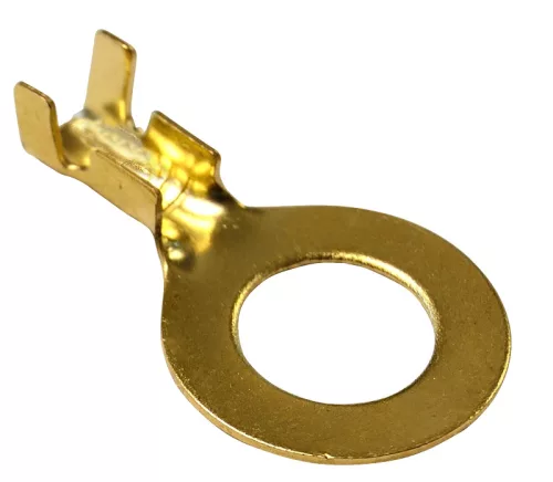Tracon HSZ8, Sajtolható szigeteletlen szemes saru, sárgaréz 2,5-4mm2, M8