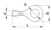 Tracon HSZ8, Sajtolható szigeteletlen szemes saru, sárgaréz 2,5-4mm2, M8