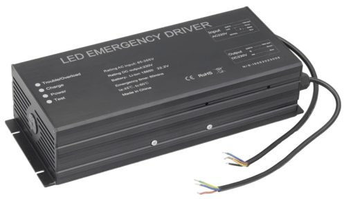 Tracon INV230ACB Inverteres vészvilágító kiegészítő egység 230VAC kimenettel 230VDC, 20-200 W, 60 min, 22,2 V, 10400mAh, Li-ion