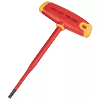 Tracon ISET5-5 1000 V-ra szigetelt imbuszkulcs S2 acelbol, 1000V, 5mm kulcsnyilas