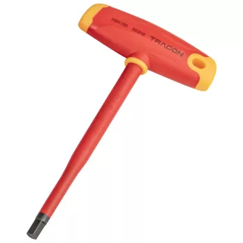 Tracon ISET5-8 1000 V-ra szigetelt imbuszkulcs S2 acelbol, 1000V, 8mm kulcsnyilas