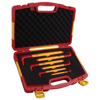   Tracon ISET6 6 darabos 1000 V-ra szigetelt imbuszkulcs készlet 1000V, CrV, 3-12mm