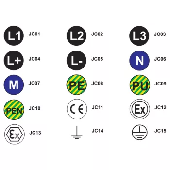   Tracon JC05, Jelölőcimke (öntapadós, L-), 30 db/A5 d=20 mm