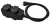 Tracon KE4-5M, Kültéri eloszósáv, fekete 16A/250VAC, IP44, H07RN-F, 3G1.5, 5m, 4×SCHUKO