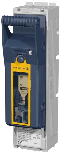 Tracon KETO-00-1/F, Vízszintes szakaszolókapcsoló-bizt, szerelőlapra lapos csatl AC 690V, DC 440V, 160A, 1P, 00