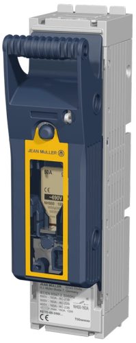 Tracon KETO-00-1/R95, Vízszintes szakaszolókapcsoló-biztosító, szerelőlapra, 1P AC 690V, DC 440V, 160A, 1P, 00