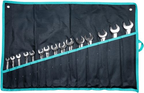 Tracon KK15 Kombinált kulcs készlet 8,9,10,11,12,13,14,15,16,17,18,19,21,22,24mm
