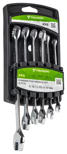 Tracon KK6 Kombinált kulcs készlet 8,10,12,13,14,17mm