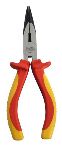 Tracon KL-1000 Laposfogó, 1000V-ra szigetelt, sárga-piros nyél AC 1000V, L=160mm, 230g