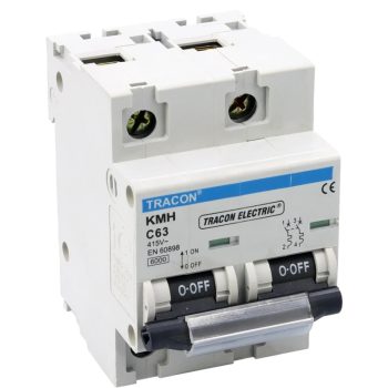   Tracon KMH-2125, Kismegszakító, nagyáramú, 2 pólus, C karakterisztika 125A, 6kA