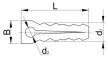 Tracon KRT, Kábelrögzítő tipli d=6mm, PP