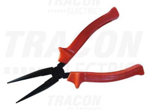 Tracon KUF-8 Kúpos fogó, normál, piros nyél L=205mm, 280g (8)