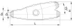 Tracon KYT-4-10, Öntőgyantás kábelleágazó készlet 4×4-4×10mm2