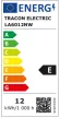 Tracon LA6012NW, Gömb burájú LED fényforrás 230 V, 50 Hz, 12 W,4000 K, E27, 1450 lm, 250°, A60,