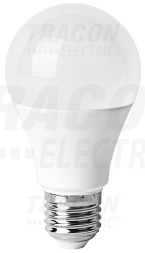 Tracon LA603D12W, Fényerő-szabályozható LED fényforrás, 3 lépcső, gömb alak 170-260 VAC, 12 W, E27, A60