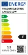 Tracon LA603D12W, Fényerő-szabályozható LED fényforrás, 3 lépcső, gömb alak 170-260 VAC, 12 W, E27, A60