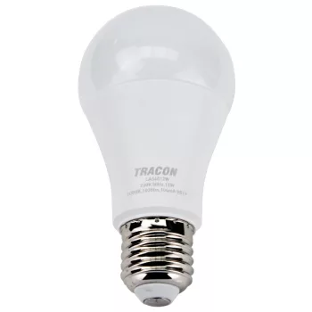 Tracon LAC6012W Gömb burájú LED fényforrás CREE chippel, E27, 12W, 3000K meleg fehér, 1160 lm, A60