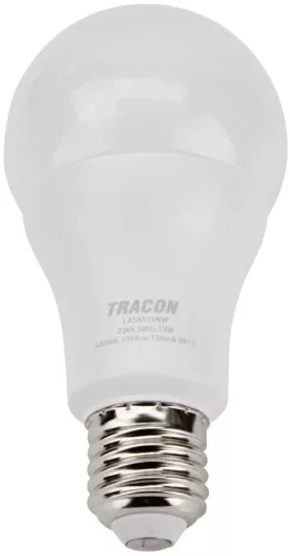 Tracon LAC6015NW Gömb burájú LED fényforrás CREE chippel, E27, 15W, 4000K természetes fehér, 1520 lm, A60