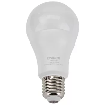Tracon LAC6015W Gömb burájú LED fényforrás CREE chippel, E27, 15W, 3000K meleg fehér, 1490 lm, A60