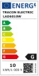 Tracon LAD6010W, Fényerő-szabályozható gömb burájú LED fényforrás 230 V, 50 Hz, 10 W, 2700 K, E27, 800 lm, 250°, A60,