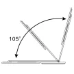 Tracon LALUSB10W, LED asztali lámpa, szab. fényerő és színhőm., USB töltő 100-240 V, 50 Hz, 10 W, 2700-6000 K