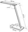 Tracon LALUSB10W, LED asztali lámpa, szab. fényerő és színhőm., USB töltő 100-240 V, 50 Hz, 10 W, 2700-6000 K