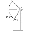 Tracon LALUSBM10W Fém asztali LED lámpa USB porttal, szabályozható fényerő és színhőmérséklet 100-240 V, 50 Hz, 10 W, 2700-6000 K
