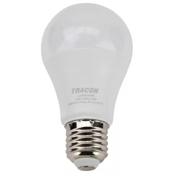   Tracon LAS6010W, Gömb burájú LED fényforrás SAMSUNG chippel 230V,50Hz,10W,3000K,E27,940 lm,200°,A60,SAMSUNG chip,
