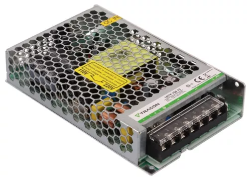 Tracon LDCV-150-12 Fém házas LED meghajtó 90-264VAC/12VDC,150W,0-12,5A, IP20