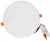 Tracon LED-DLIP-20NW, Védett, beépíthető LED mélysugárzó, kerek 230 VAC, 20 W, 4000 K, 1620 lm, IP66,