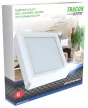 Tracon LED-DLNFS-24NW, Falon kívüli, négyzetes LED lámpatest SAMSUNG chippel 230 VAC; 24 W; 1920lm; D=225×225 mm, 4000 K; IP20,