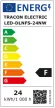 Tracon LED-DLNFS-24NW, Falon kívüli, négyzetes LED lámpatest SAMSUNG chippel 230 VAC; 24 W; 1920lm; D=225×225 mm, 4000 K; IP20,