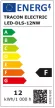 Tracon LED-DLS-12NW, Kompakt beépíthető LED mélysugárzó SAMSUNG chippel 230 VAC; 12W; 960lm; D=170 mm, 4000 K; IP20,